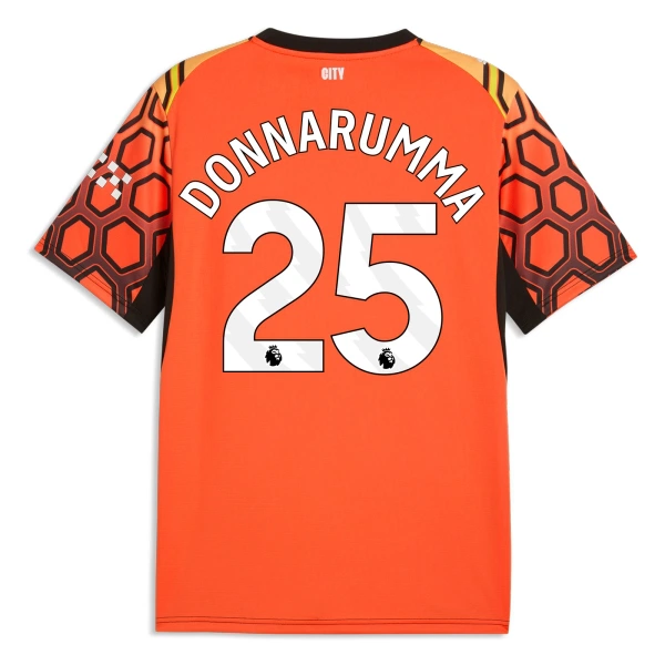 Koszulka Piłkarska Bramkarska Manchester City Gianluigi Donnarumma 25 Męska Alternatywna 2026/27 Pomarańczowy Koszulka Piłkarska Bramkarska Manchester City Gianluigi Donnarumma 25 Męska Alternatywna 2026/27 Pomarańczowy