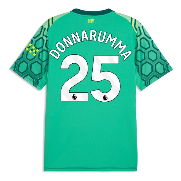Koszulka Piłkarska Bramkarska Manchester City Gianluigi Donnarumma 25 Męska Domowa 2026/27 Zielony Koszulka Piłkarska Bramkarska Manchester City Gianluigi Donnarumma 25 Męska Domowa 2026/27 Zielony