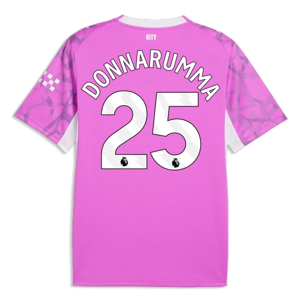 Koszulka Piłkarska Bramkarska Manchester City Gianluigi Donnarumma 25 Męska Wyjazdowa 2026/27 Różowy Koszulka Piłkarska Bramkarska Manchester City Gianluigi Donnarumma 25 Męska Wyjazdowa 2026/27 Różowy