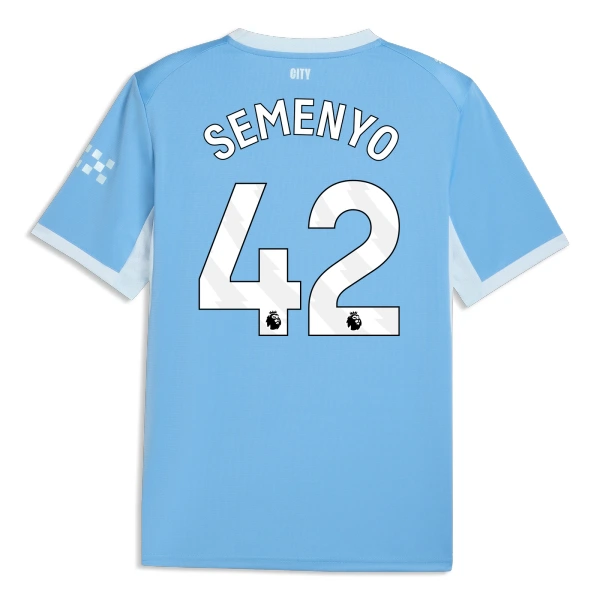 Koszulka Piłkarska Manchester City Semenyo 42 Męska Domowa 2026/27 Koszulka Piłkarska Manchester City Semenyo 42 Męska Domowa 2026/27