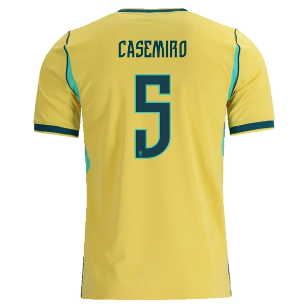 Koszulka Piłkarska Brazylia Casemiro 5 Męska Domowa Mistrzostwa Świata 2026 Koszulka Piłkarska Brazylia Casemiro 5 Męska Domowa Mistrzostwa Świata 2026