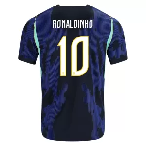Koszulka Piłkarska Brazylia Ronaldinho 10 Męska Wyjazdowa Mistrzostwa Świata 2026