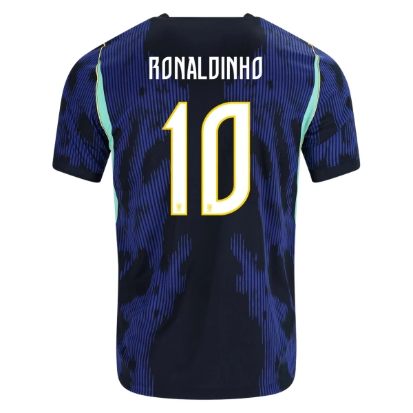 Koszulka Piłkarska Brazylia Ronaldinho 10 Męska Wyjazdowa Mistrzostwa Świata 2026 Koszulka Piłkarska Brazylia Ronaldinho 10 Męska Wyjazdowa Mistrzostwa Świata 2026