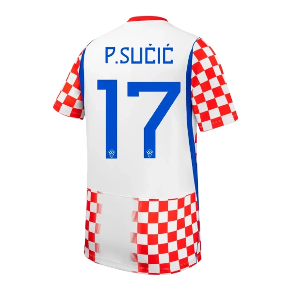 Koszulka Piłkarska Chorwacja P. Sucic 17 Męska Domowa Mistrzostwa Świata 2026 Koszulka Piłkarska Chorwacja P. Sucic 17 Męska Domowa Mistrzostwa Świata 2026