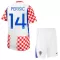 Koszulka Piłkarska Chorwacja Perisic 14 Dziecięca Domowa Mistrzostwa Świata 2026
