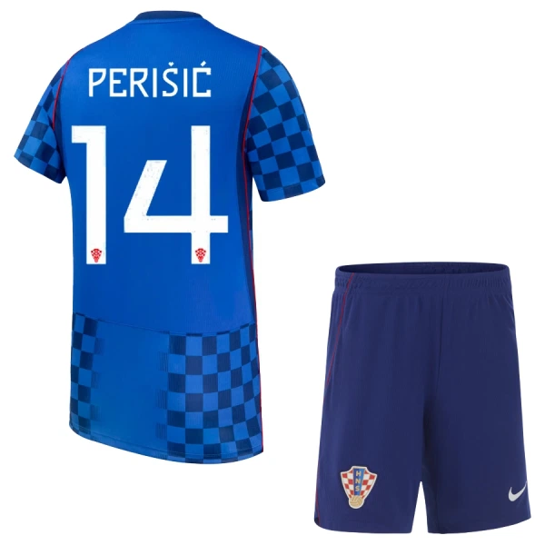 Koszulka Piłkarska Chorwacja Perisic 14 Dziecięca Wyjazdowa Mistrzostwa Świata 2026