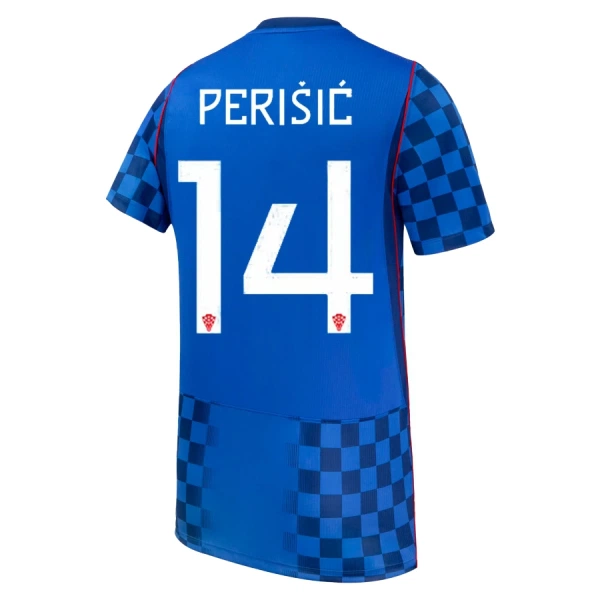 Koszulka Piłkarska Chorwacja Perisic 14 Dziecięca Wyjazdowa Mistrzostwa Świata 2026