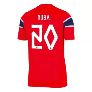 Koszulka Piłkarska Norwegia Nusa 7 Męska Domowa Mistrzostwa Świata 2026