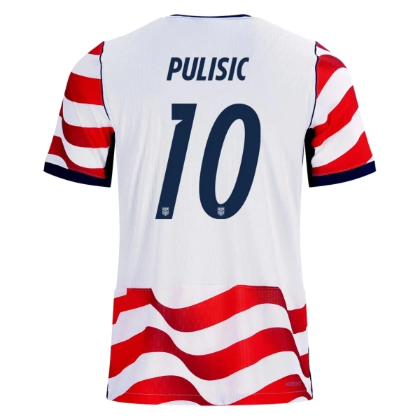 Koszulka Piłkarska USA Christian Pulišić 10 Męska Domowa Mistrzostwa Świata 2026 Koszulka Piłkarska USA Christian Pulišić 10 Męska Domowa Mistrzostwa Świata 2026