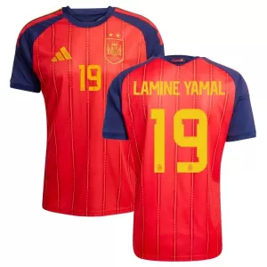 Koszulka Piłkarska Hiszpania 2 Stars Lamine Yamal 19 Męska Domowa Mistrzostwa Świata 2026 Koszulka Piłkarska Hiszpania 2 Stars Lamine Yamal 19 Męska Domowa Mistrzostwa Świata 2026