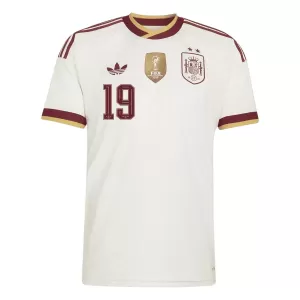 Koszulka Piłkarska Hiszpania 2 Stars Lamine Yamal 19 Męska Wyjazdowa Mistrzostwa Świata 2026
