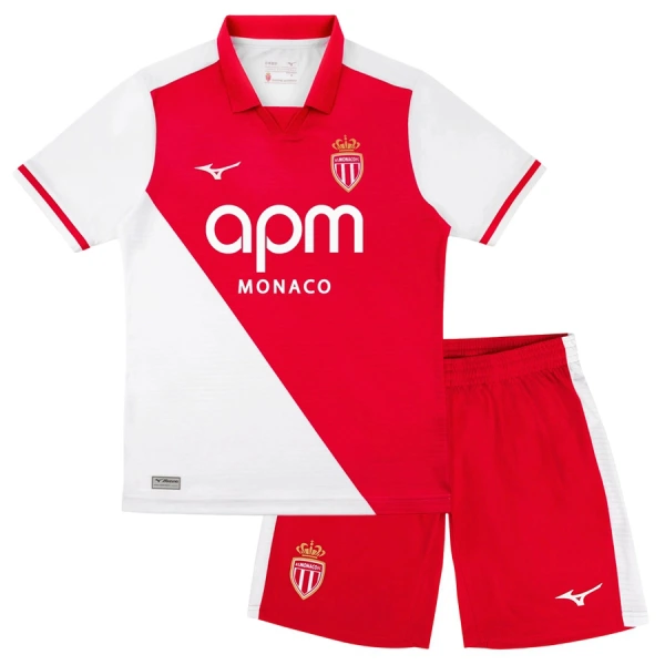 Koszulka Piłkarska AS Monaco Dziecięca Domowa 2026/27