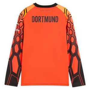 Koszulka Piłkarska Bramkarska Borussia Dortmund Dziecięca Domowa 2026/27 Długi Rękaw Pomarańczowy