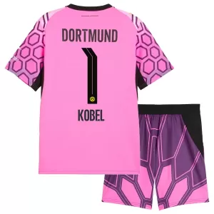 Koszulka Piłkarska Bramkarska Borussia Dortmund Kobel 1 Dziecięca Wyjazdowa 2026/27 Różowy Koszulka Piłkarska Bramkarska Borussia Dortmund Kobel 1 Dziecięca Wyjazdowa 2026/27 Różowy