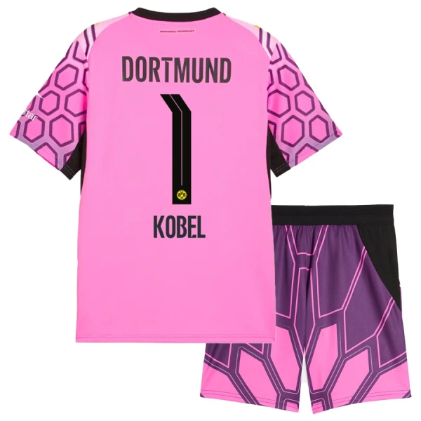 Koszulka Piłkarska Bramkarska Borussia Dortmund Kobel 1 Dziecięca Wyjazdowa 2026/27 Różowy Koszulka Piłkarska Bramkarska Borussia Dortmund Kobel 1 Dziecięca Wyjazdowa 2026/27 Różowy
