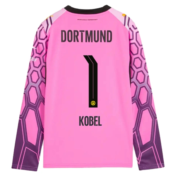 Koszulka Piłkarska Bramkarska Borussia Dortmund Kobel 1 Męska Wyjazdowa 2026/27 Długi Rękaw Różowy Koszulka Piłkarska Bramkarska Borussia Dortmund Kobel 1 Męska Wyjazdowa 2026/27 Długi Rękaw Różowy