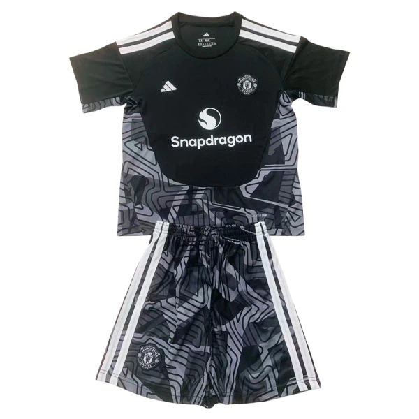 Koszulka Piłkarska Bramkarska Manchester United Dziecięca 2026/27 Czarny Koszulka Piłkarska Bramkarska Manchester United Dziecięca 2026/27 Czarny