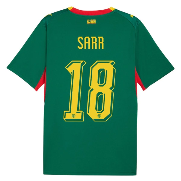 Koszulka Piłkarska Senegal Sarr 18 Męska Wyjazdowa Mistrzostwa Świata 2026 Koszulka Piłkarska Senegal Sarr 18 Męska Wyjazdowa Mistrzostwa Świata 2026