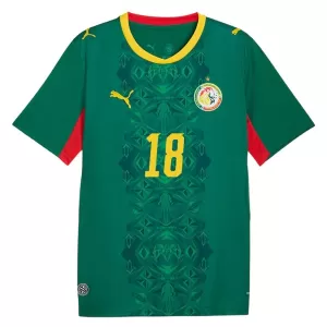 Koszulka Piłkarska Senegal Sarr 18 Męska Wyjazdowa Mistrzostwa Świata 2026