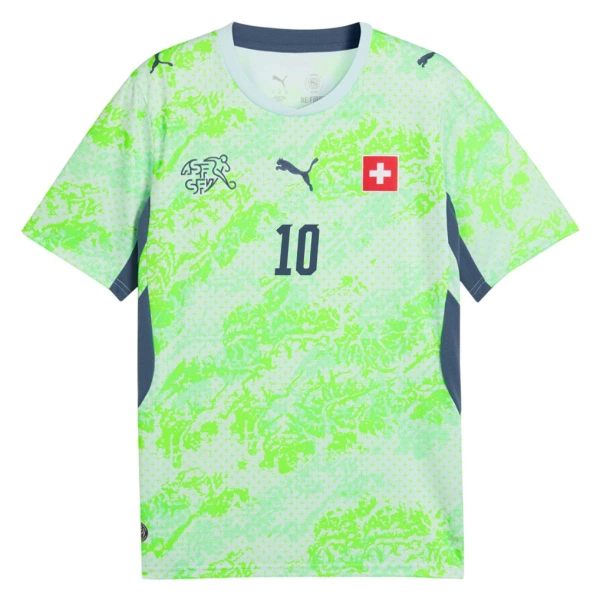 Koszulka Piłkarska Szwajcaria Granit Xhaka 10 Męska Wyjazdowa Mistrzostwa Świata 2026