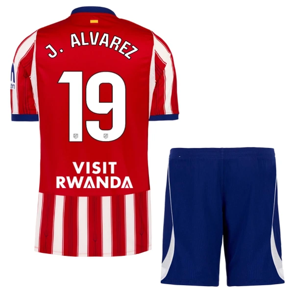 Koszulka Piłkarska Atlético Madryt Julián Álvarez 19 Dziecięca Domowa 2026/27 Koszulka Piłkarska Atlético Madryt Julián Álvarez 19 Dziecięca Domowa 2026/27
