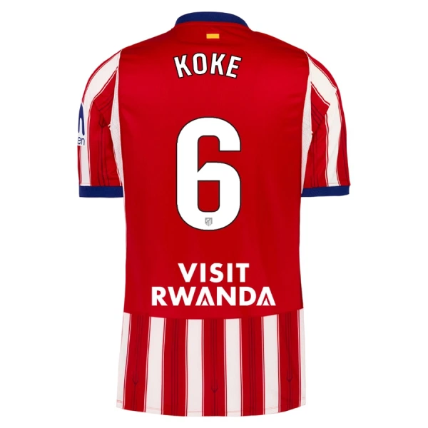 Koszulka Piłkarska Atlético Madryt Koke 6 Męska Domowa 2026/27 Koszulka Piłkarska Atlético Madryt Koke 6 Męska Domowa 2026/27
