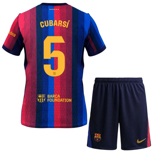 Koszulka Piłkarska FC Barcelona Cubarsi 5 Dziecięca Domowa 2026/27 Koszulka Piłkarska FC Barcelona Cubarsi 5 Dziecięca Domowa 2026/27