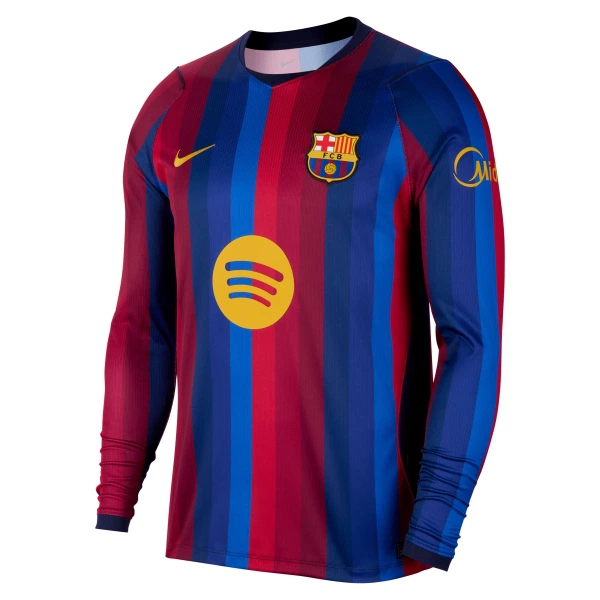 Koszulka Piłkarska FC Barcelona Męska Domowa 2026/27 Długi Rękaw Koszulka Piłkarska FC Barcelona Męska Domowa 2026/27 Długi Rękaw