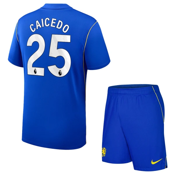 Koszulka Piłkarska Chelsea Moisés Caicedo 25 Dziecięca Domowa 2026/27 Koszulka Piłkarska Chelsea Moisés Caicedo 25 Dziecięca Domowa 2026/27