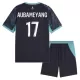 Koszulka Piłkarska Olympique Marsylia Aubameyang 17 Dziecięca Wyjazdowa 2026/27 Koszulka Piłkarska Olympique Marsylia Aubameyang 17 Dziecięca Wyjazdowa 2026/27