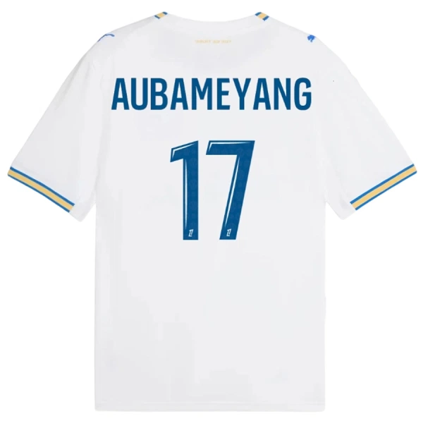 Koszulka Piłkarska Olympique Marsylia Aubameyang 17 Męska Domowa 2026/27 Koszulka Piłkarska Olympique Marsylia Aubameyang 17 Męska Domowa 2026/27