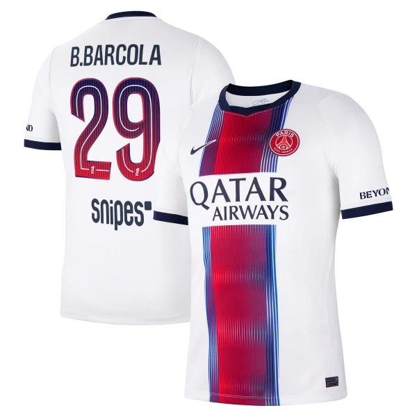 Koszulka Piłkarska Paris Saint-Germain Bradley Barcola 29 Męska Wyjazdowa 2026/27