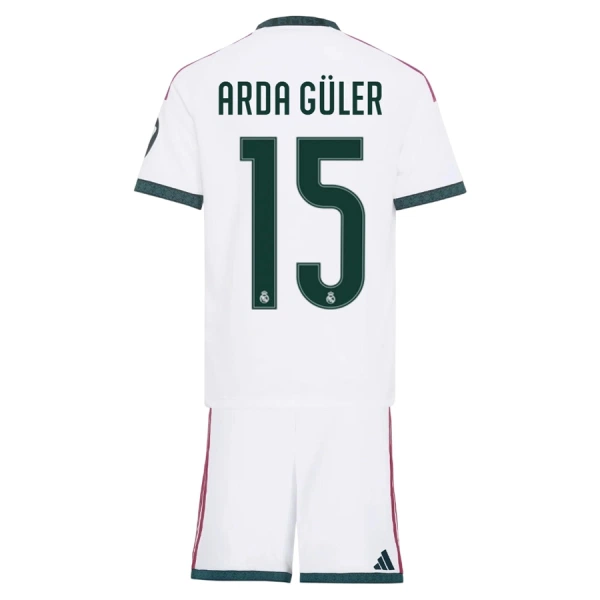 Koszulka Piłkarska Real Madryt Arda Güler 15 Dziecięca Domowa 2026/27 Koszulka Piłkarska Real Madryt Arda Güler 15 Dziecięca Domowa 2026/27