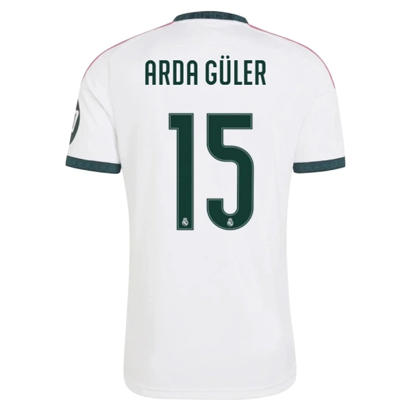 Koszulka Piłkarska Real Madryt Arda Güler 15 Męska Domowa 2026/27 Koszulka Piłkarska Real Madryt Arda Güler 15 Męska Domowa 2026/27