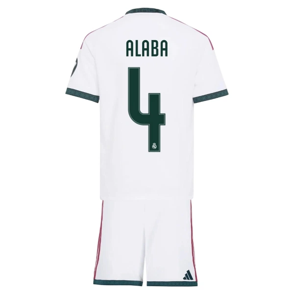 Koszulka Piłkarska Real Madryt David Alaba 4 Dziecięca Domowa 2026/27 Koszulka Piłkarska Real Madryt David Alaba 4 Dziecięca Domowa 2026/27