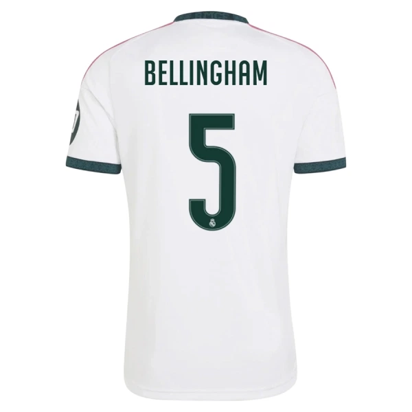 Koszulka Piłkarska Real Madryt Jude Bellingham 5 Męska Domowa 2026/27 Koszulka Piłkarska Real Madryt Jude Bellingham 5 Męska Domowa 2026/27