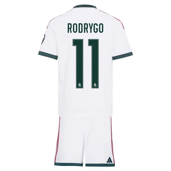 Koszulka Piłkarska Real Madryt Rodrygo Goes 11 Dziecięca Domowa 2026/27 Koszulka Piłkarska Real Madryt Rodrygo Goes 11 Dziecięca Domowa 2026/27