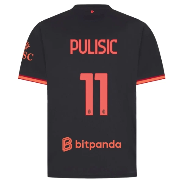 Koszulka Piłkarska AC Milan Christian Pulišić 11 Męska Alternatywna 2026/27 Koszulka Piłkarska AC Milan Christian Pulišić 11 Męska Alternatywna 2026/27