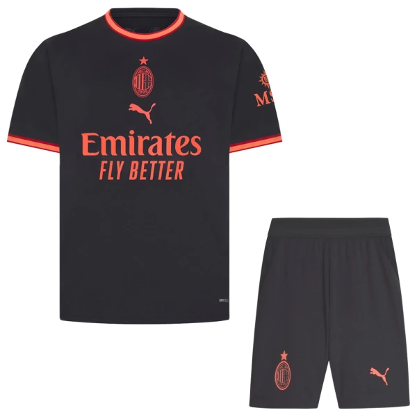 Koszulka Piłkarska AC Milan Dziecięca Alternatywna 2026/27 Koszulka Piłkarska AC Milan Dziecięca Alternatywna 2026/27