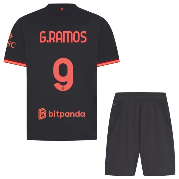 Koszulka Piłkarska AC Milan G. Ramos 9 Dziecięca Alternatywna 2026/27 Koszulka Piłkarska AC Milan G. Ramos 9 Dziecięca Alternatywna 2026/27