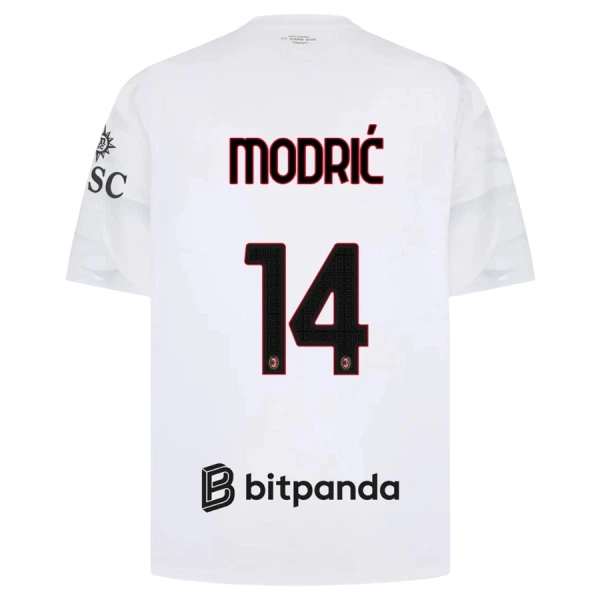 Koszulka Piłkarska AC Milan Luka Modrić 14 Męska Wyjazdowa 2026/27 Koszulka Piłkarska AC Milan Luka Modrić 14 Męska Wyjazdowa 2026/27