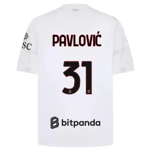 Koszulka Piłkarska AC Milan Pavlovic 31 Męska Wyjazdowa 2026/27