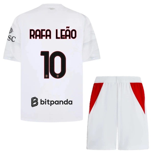 Koszulka Piłkarska AC Milan Rafael Leão 10 Dziecięca Wyjazdowa 2026/27 Koszulka Piłkarska AC Milan Rafael Leão 10 Dziecięca Wyjazdowa 2026/27