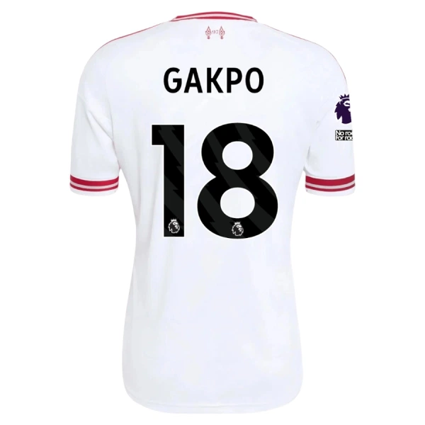 Koszulka Piłkarska Liverpool Cody Gakpo 18 Dziecięca Wyjazdowa 2026/27