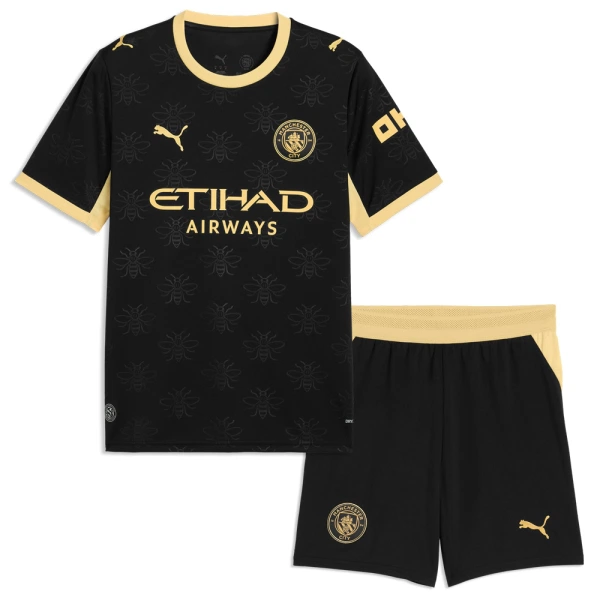 Koszulka Piłkarska Manchester City Jérémy Doku 11 Dziecięca Wyjazdowa 2026/27