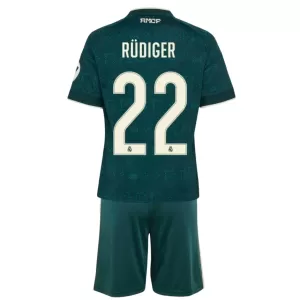 Koszulka Piłkarska Real Madryt Antonio Rüdiger 22 Dziecięca Wyjazdowa 2026/27