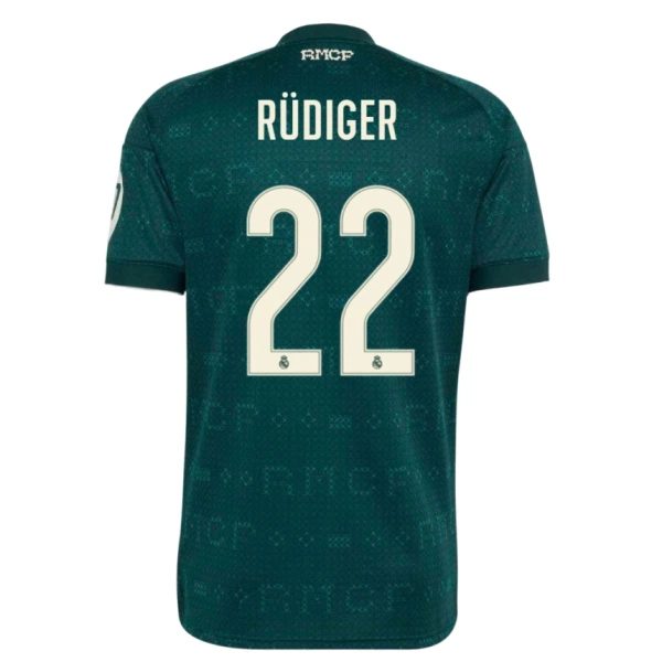 Koszulka Piłkarska Real Madryt Antonio Rüdiger 22 Męska Wyjazdowa 2026/27 Koszulka Piłkarska Real Madryt Antonio Rüdiger 22 Męska Wyjazdowa 2026/27