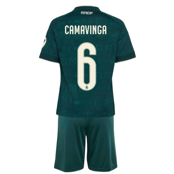Koszulka Piłkarska Real Madryt Eduardo Camavinga 6 Dziecięca Wyjazdowa 2026/27 Koszulka Piłkarska Real Madryt Eduardo Camavinga 6 Dziecięca Wyjazdowa 2026/27