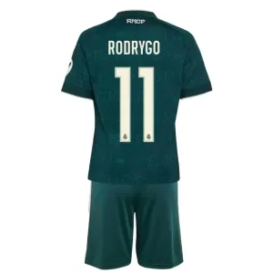 Koszulka Piłkarska Real Madryt Rodrygo Goes 11 Dziecięca Wyjazdowa 2026/27