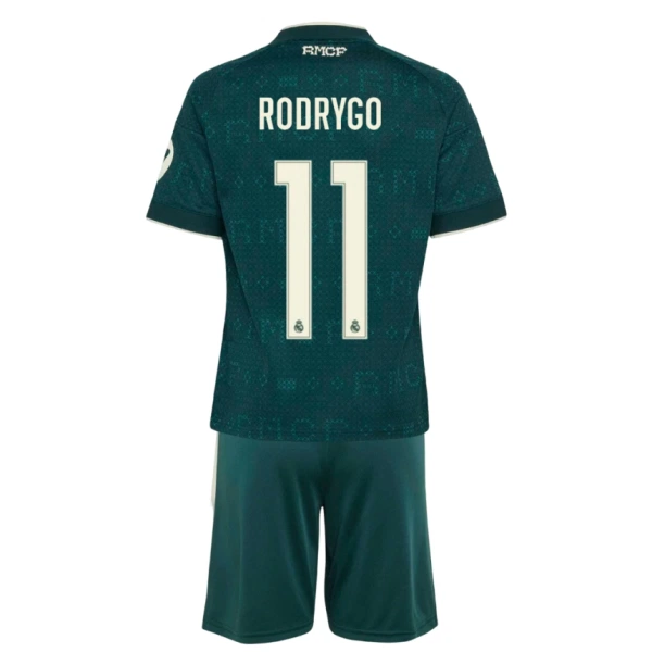 Koszulka Piłkarska Real Madryt Rodrygo Goes 11 Dziecięca Wyjazdowa 2026/27 Koszulka Piłkarska Real Madryt Rodrygo Goes 11 Dziecięca Wyjazdowa 2026/27